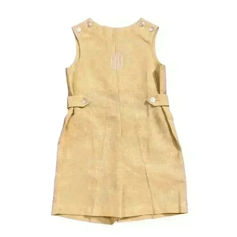 Boutique Boys Jon Jon Size 4T Casual Lightweight "A" Monogram Casual Holy